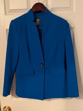 Vince Camuto Vibrant Blue Single-Button Blazer